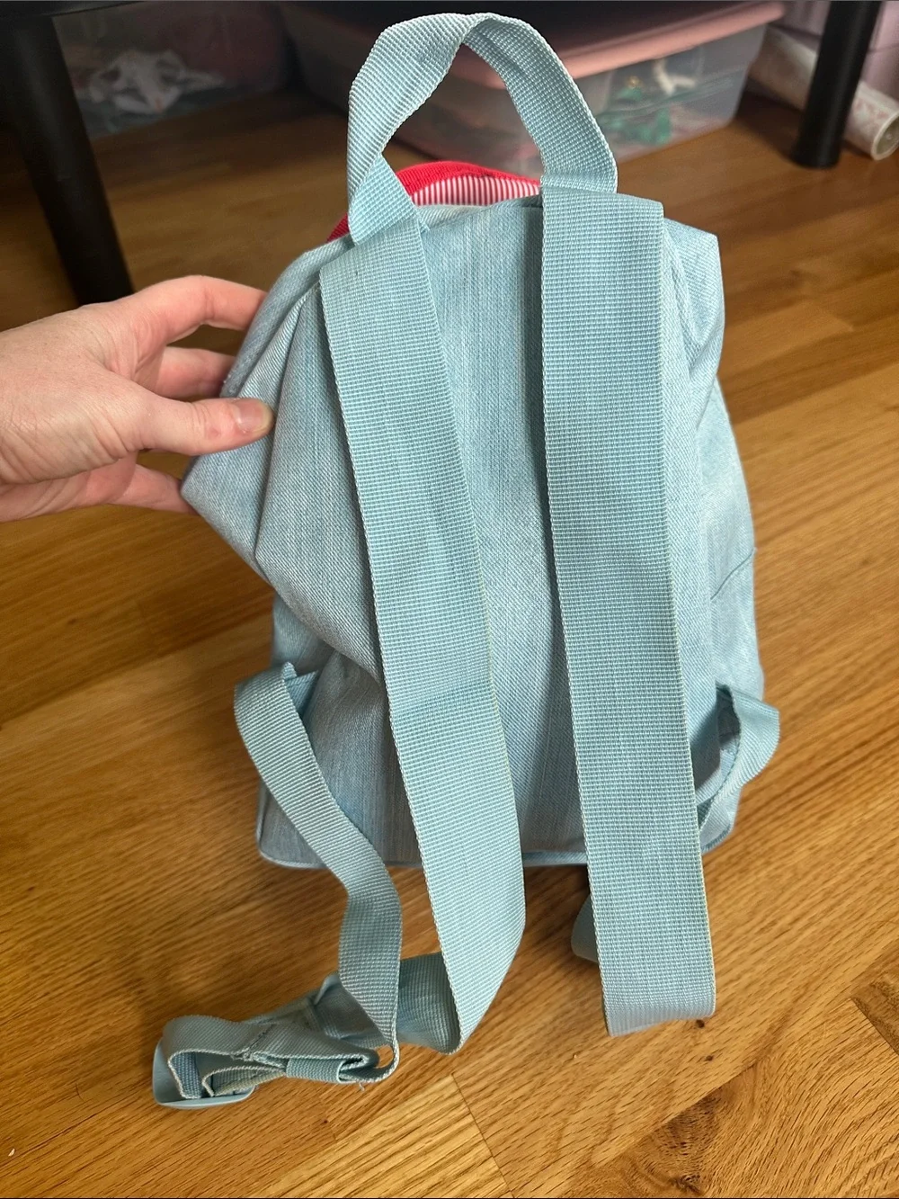 Mini Herschel Supply Company Light Blue Belt/Crossbody Sling Bag